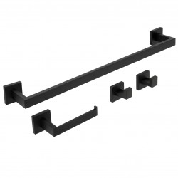 Zestaw akcesoriów łazienkowych Rio Czarny 4 elementy