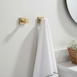 Zestaw akcesoriów łazienkowych Rio Złoty Szczotkowany 4 elementy