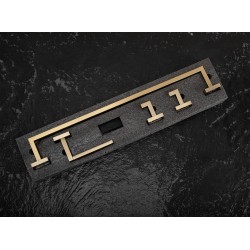 Zestaw akcesoriów łazienkowych Rio Złoty Szczotkowany 4 elementy