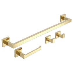 Zestaw akcesoriów łazienkowych Rio Złoty 4 elementy