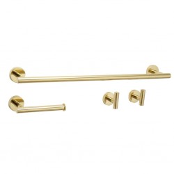 Zestaw akcesoriów łazienkowych Ari Złoty 4 elementy