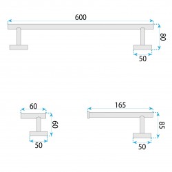 Zestaw akcesoriów łazienkowych Ari Złoty 4 elementy
