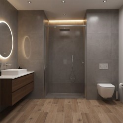 Drzwi prysznicowe Rea Primo Swing 80 Chrom