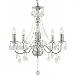 LAMPA SUFITOWA WISZĄCA EBT014-5CP CHROM