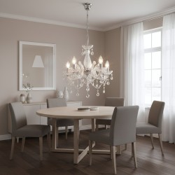 LAMPA SUFITOWA WISZĄCA EBT004-5CP TRANSPARENT