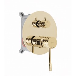 Zestaw natryskowy podtynkowy Rea Lungo Diamond Złoty + BOX