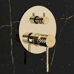 Zestaw natryskowy podtynkowy Rea Lungo Diamond Złoty + BOX