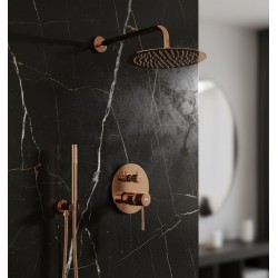 Zestaw natryskowy podtynkowy Rea Lungo Diamond Miedź + BOX