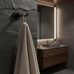 Wieszak łazienkowy Til 105 Czarny