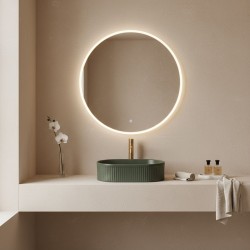 Umywalka nablatowa Rea Vanda Olive Matt