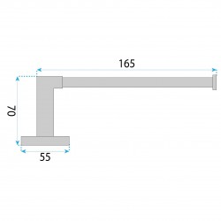 Uchwyt na papier toaletowy 5909 Nico Nikiel Szczotkowany