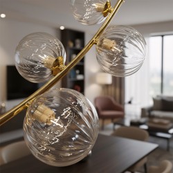 LAMPA SUFITOWA WISZĄCA G133-6CP Złota