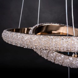 LAMPA SUFITOWA WISZĄCA G143-CP 50cm Złota