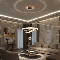 LAMPA SUFITOWA WISZĄCA G143-CP 50cm Złota