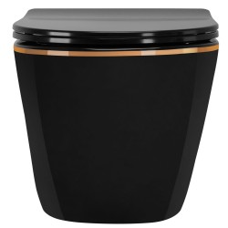 Misa WC podwieszana Rea Carlo Mini Tornado Black Gold Egde