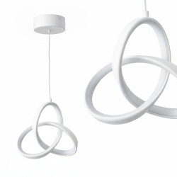 LAMPA SUFITOWA WISZĄCA LED APP1783-CP BIAŁA