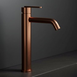 Bateria umywalkowa Rea Ontario Miedź Szczotkowana Wysoka