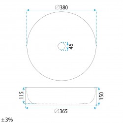Umywalka nablatowa Rea DUO Caffe Latte Matt