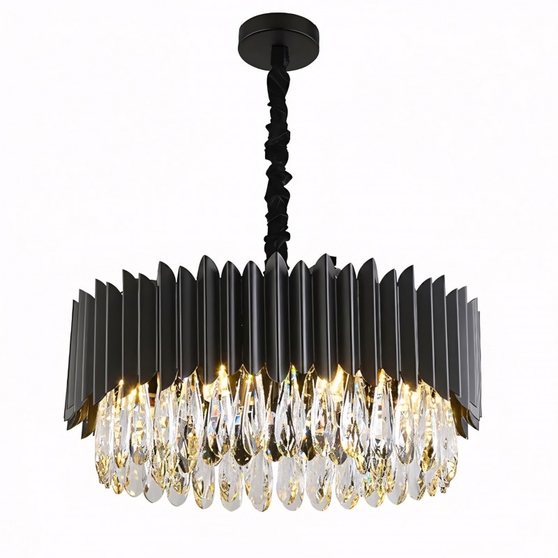 Lampa sufitowa wisząca APP1657-8CP Czarna