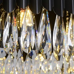 Lampa sufitowa wisząca APP1657-8CP Czarna