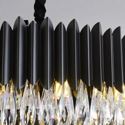 Lampa sufitowa wisząca APP1657-8CP Czarna