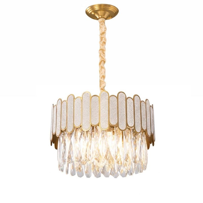 Lampa sufitowa wisząca APP1746-4CP 40 cm Złota