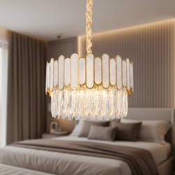 Lampa sufitowa wisząca APP1746-4CP 40 cm Złota