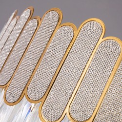 Lampa sufitowa wisząca APP1746-4CP 40 cm Złota