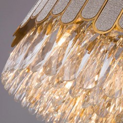 Lampa sufitowa wisząca APP1746-4CP 40 cm Złota