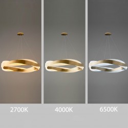 Lampa wisząca LED APP1802-CP Złota Szczotkowana + Pilot