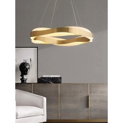 Lampa wisząca LED APP1802-CP Złota Szczotkowana + Pilot