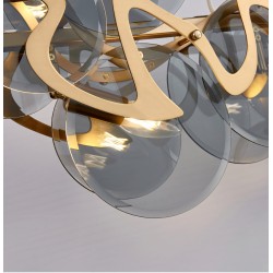 Lampa sufitowa wisząca APP1545-8CP Złota Szczotkowana