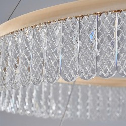 Lampa wisząca LED APP1750-CP Złota + Pilot