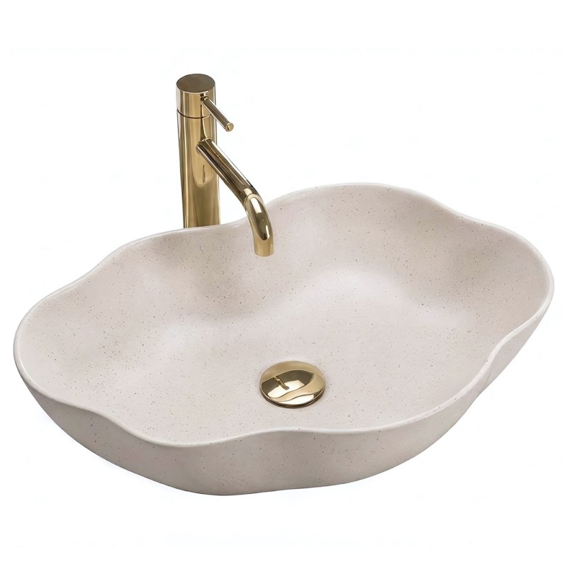 Umywalka nablatowa Rea Pearl Warm