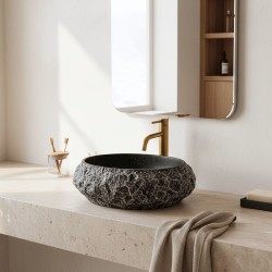 Umywalka nablatowa Rea Mika Gabro Black