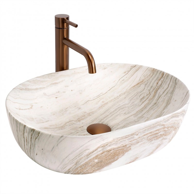 Umywalka Nablatowa REA Amelia Saturn 48