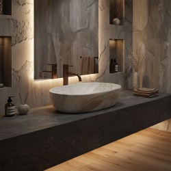 Umywalka Nablatowa REA Amelia Saturn 48