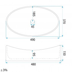 Umywalka Nablatowa Rea Dream