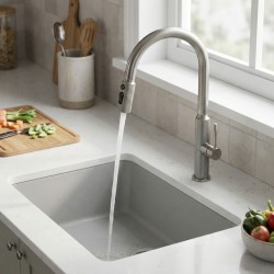 Bateria kuchenna Rea Master Nikiel Szczotkowany