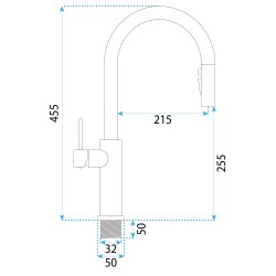 Bateria kuchenna Rea Master Nikiel Szczotkowany