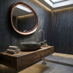 Bateria umywalkowa podłogowa Rea Lungo Nikiel Szczotkowany