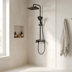 Zestaw Prysznicowy Rea Arlo Czarny