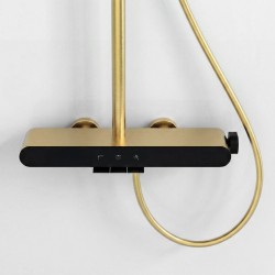 Zestaw Prysznicowy REA Farel Złoty Szczotkowany