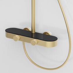 Zestaw Prysznicowy REA Creo Złoty szczotkowany