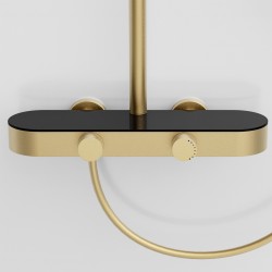 Zestaw Prysznicowy REA Creo Złoty szczotkowany