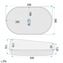 Umywalka nablatowa Rea Zoe Travo