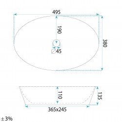 Umywalka nablatowa Rea Samanta Zen