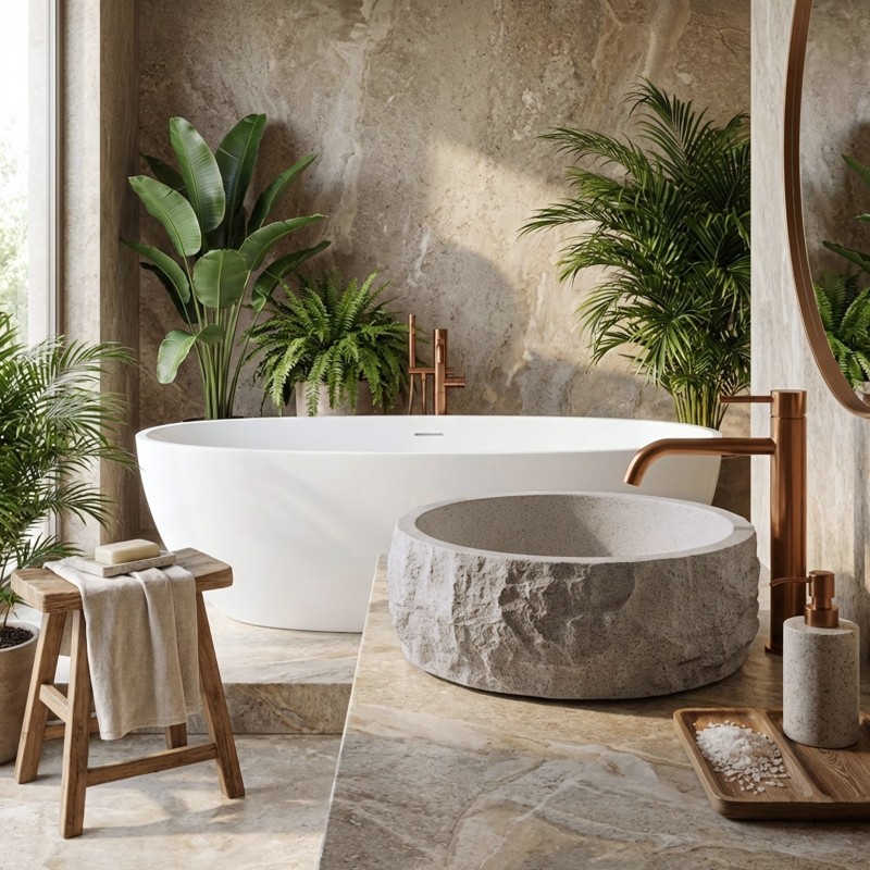 Umywalka nablatowa Rea Alice Moon