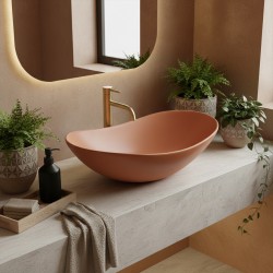 Umywalka nablatowa Rea Royal Cinnamon Matt