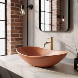 Umywalka nablatowa Rea Royal Cinnamon Matt